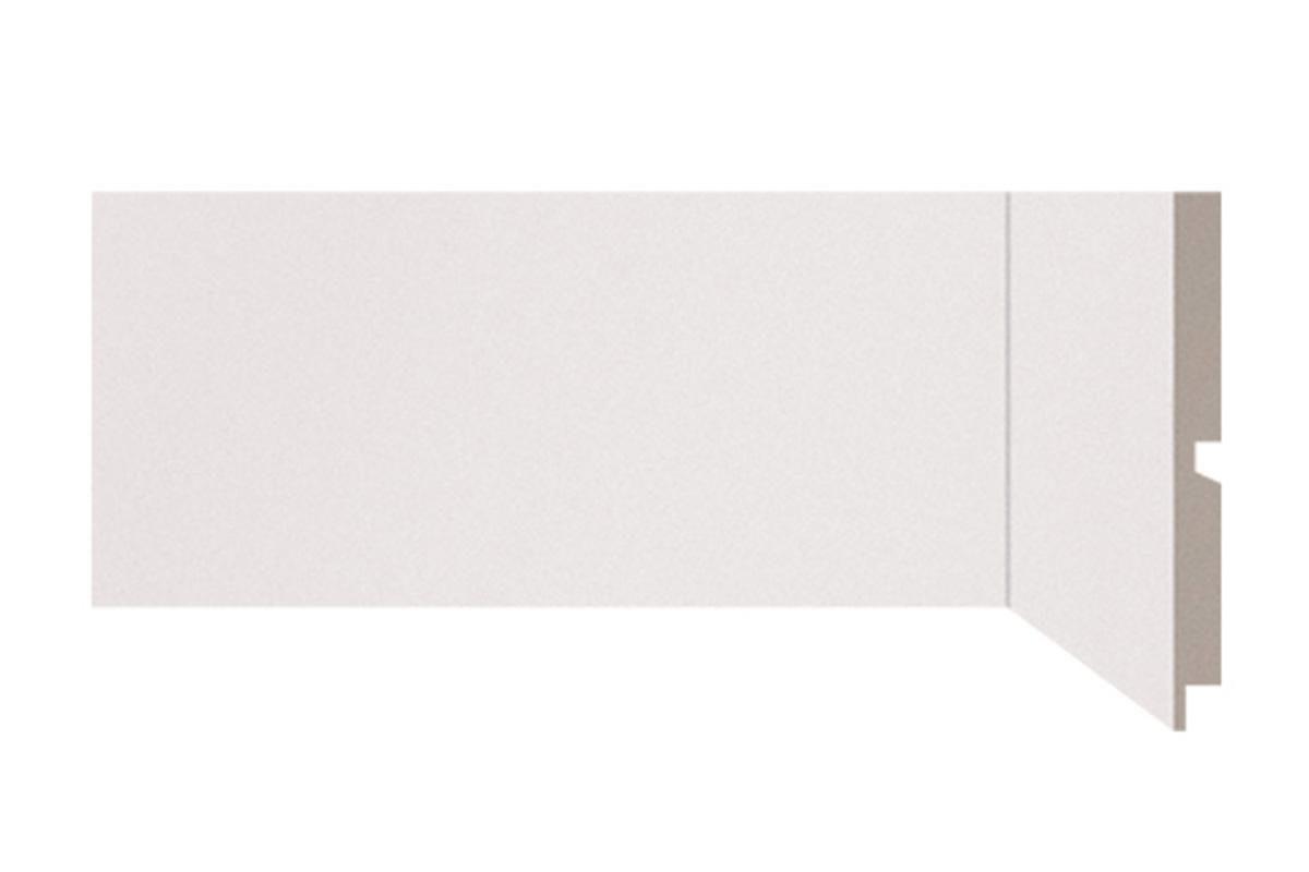 Rodapé de Poliestireno 15cm x 2,40m Liso Branco Poliest